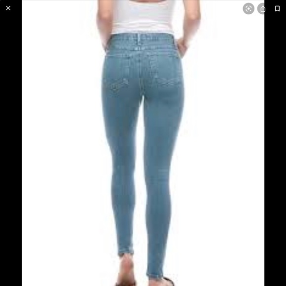 Rachel Skinny Jeans - Midrise and light blue - Picture 4 of 4